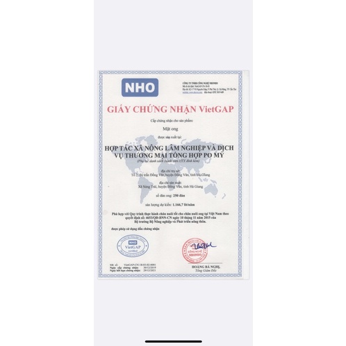 [CHÍNH HÃNG] Mật ong hoa bạc hà Po Mỷ 500ml
