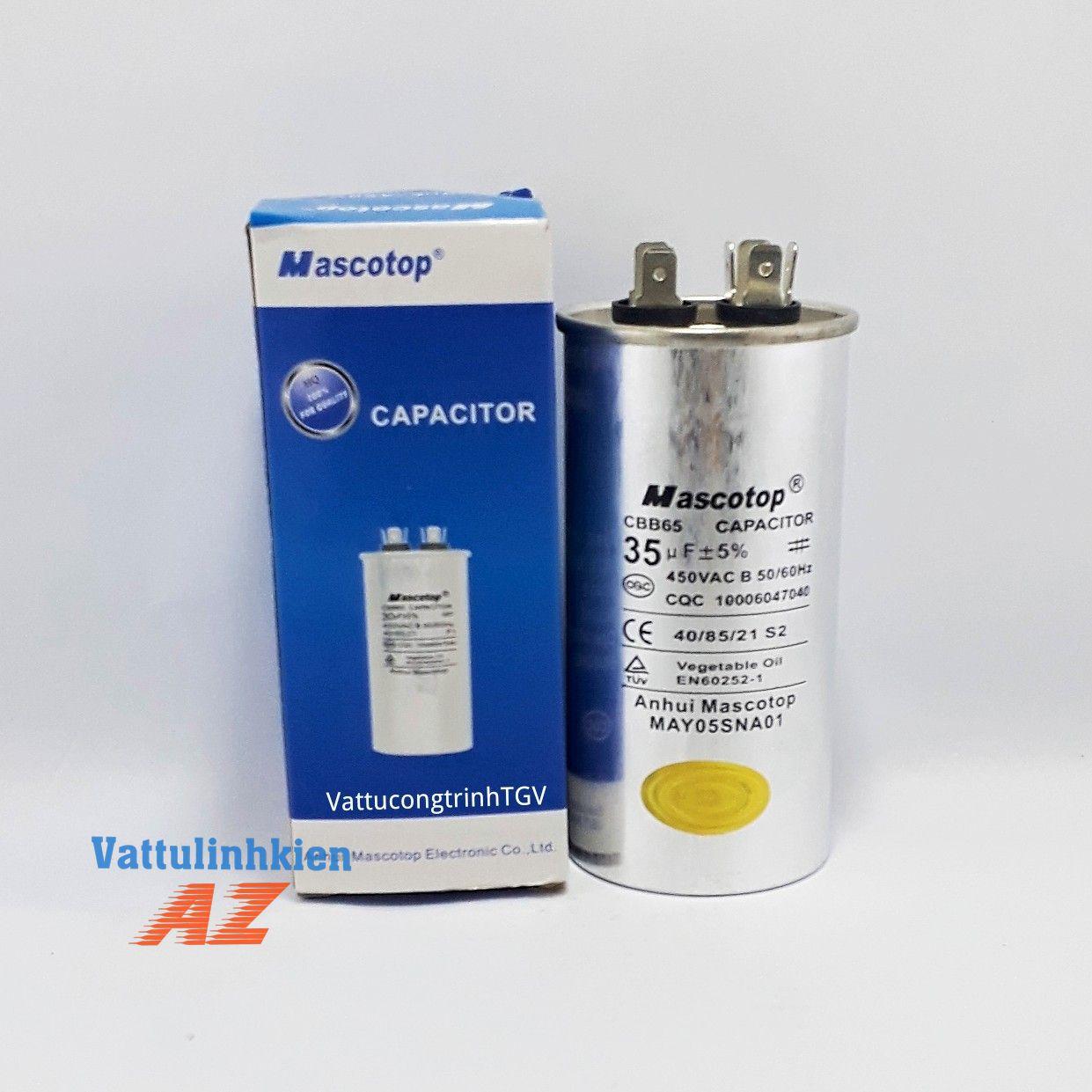 Tụ điều hòa Mascotop CBB65 35mF+5%