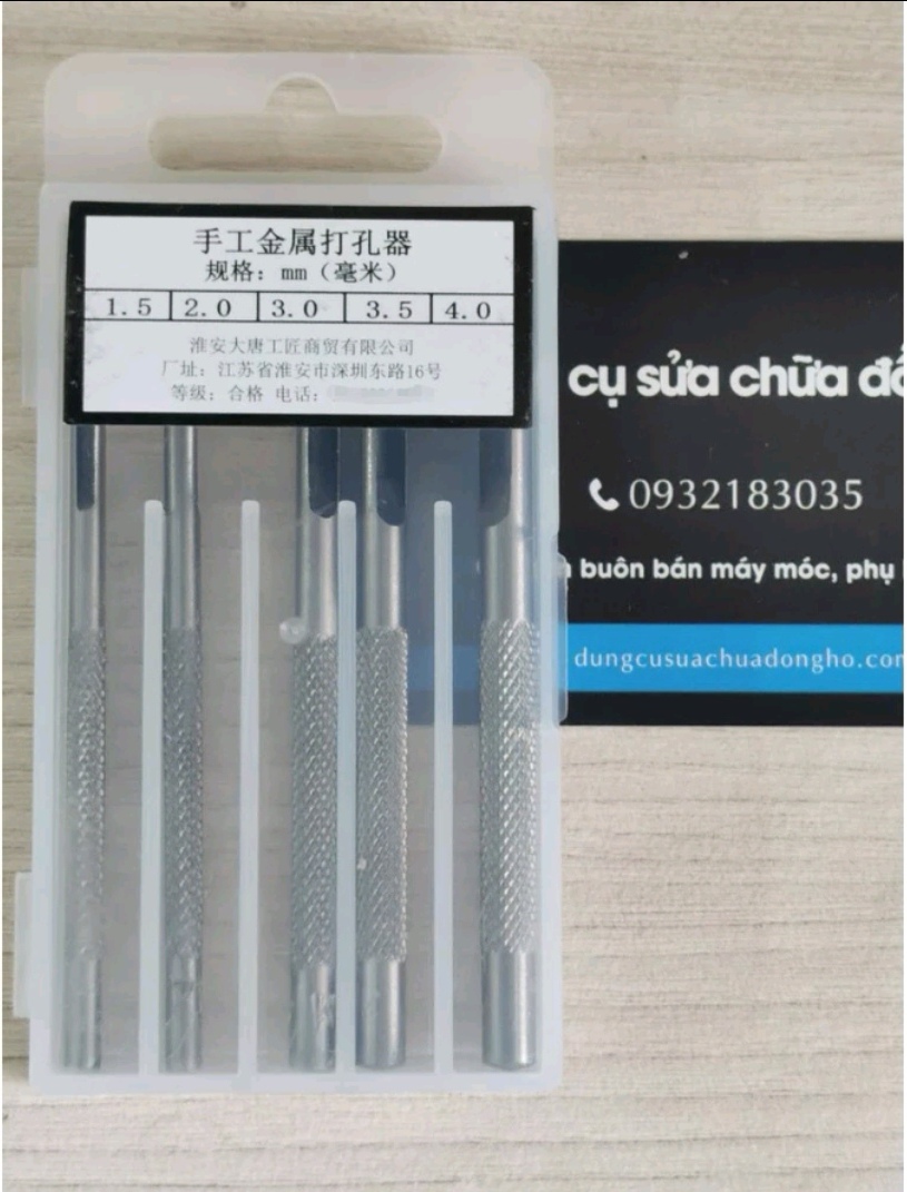 Bộ 5 cây đục lỗ dây da