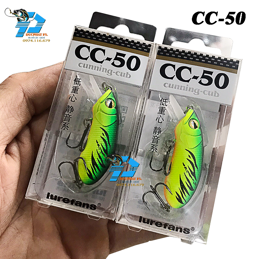 Mồi Giả lure CC50, Mồi lure cá chẽm , cá lóc
