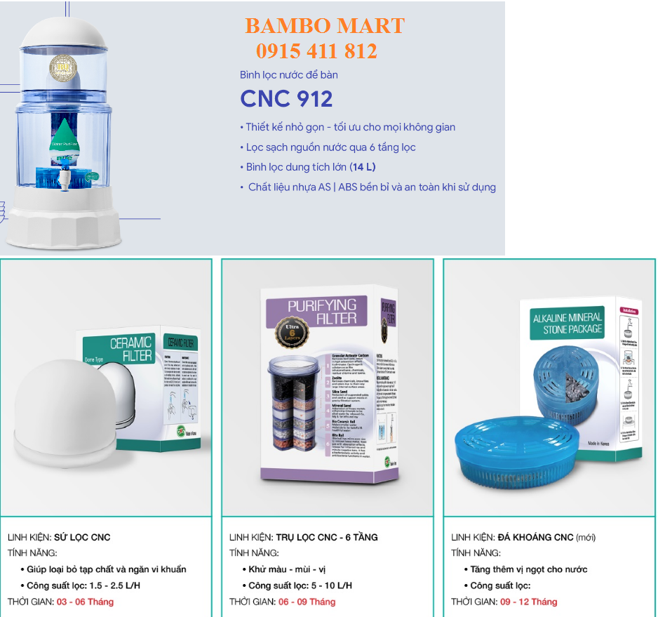BÌNH LỌC NƯỚC ĐỂ BÀN HÀN QUỐC CNC912