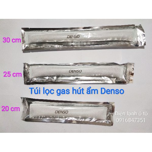 Túi lọc gas hút ẩm ô tô Denso 20-25-30 cm (chọn dúng cỡ khi đặt hàng) phin lọc gas oto