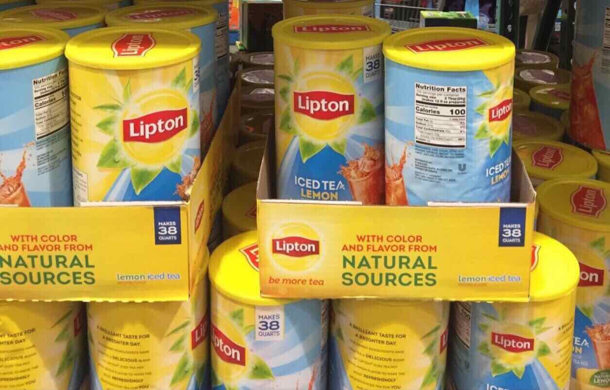 Bột Trà Chanh Lipton Iced Tea Lemon 2,54kg Mỹ