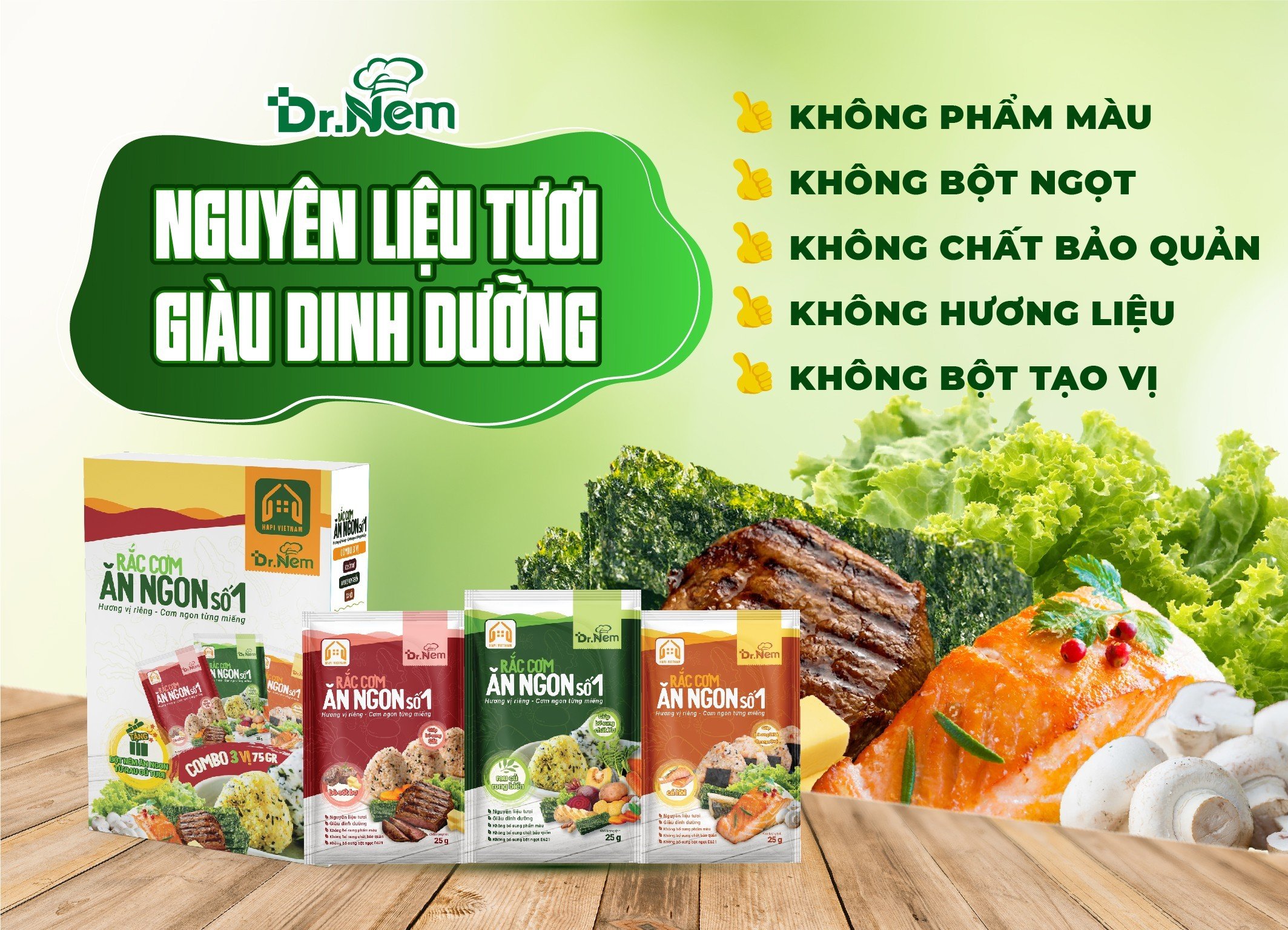 RẮC CƠM ĂN NGON SỐ 1 TỪ NÔNG SẢN VIỆT
