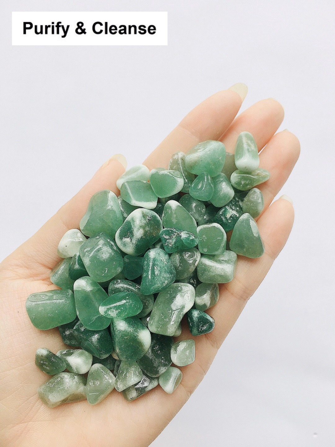 Purify & Cleanse  Đá Thạch Anh Xanh Vụn Đá Thanh Tẩy Aventurine Crystal Minis