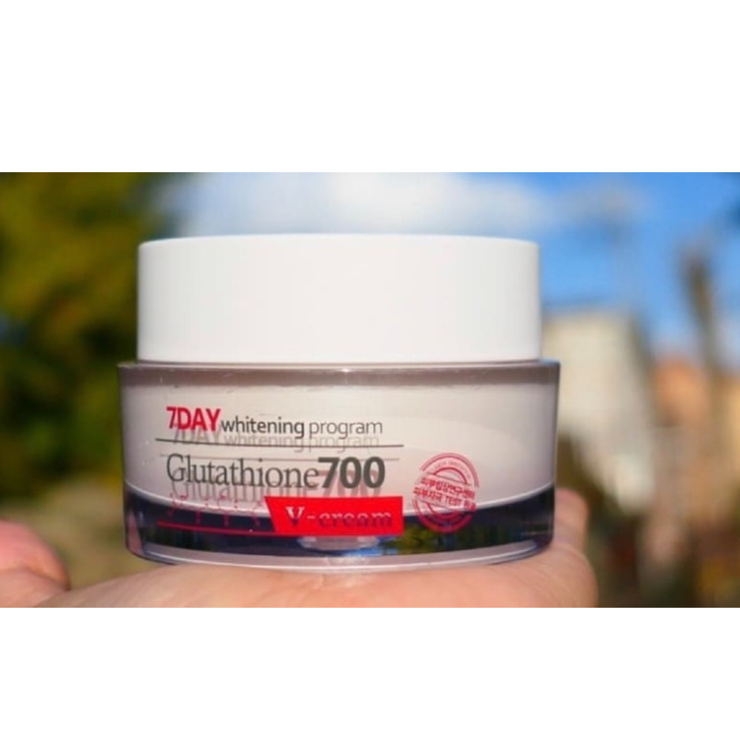 Kem Trắng Da 7day Whitening Program Glutathione 700 V-cream