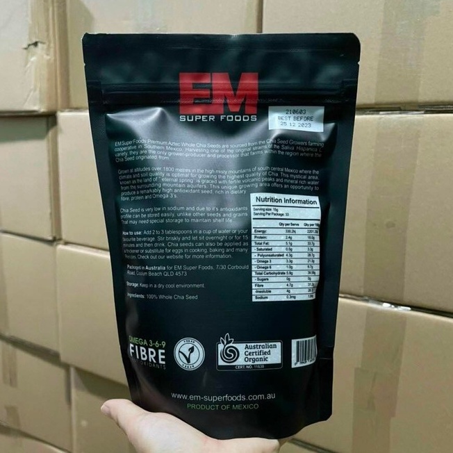 500g- Hạt chia đen ÚC