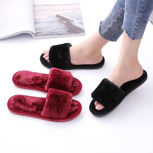 DÉP LÔNG ĐẾ CAO SU ĐI TRONG NHÀ CHỐNG TRƯỢT SIÊU XINH - DÉP ĐI TRONG NHÀ BẰNG NHUNG PHONG CÁCH HÀN QUỐC SÀNH ĐIỆU