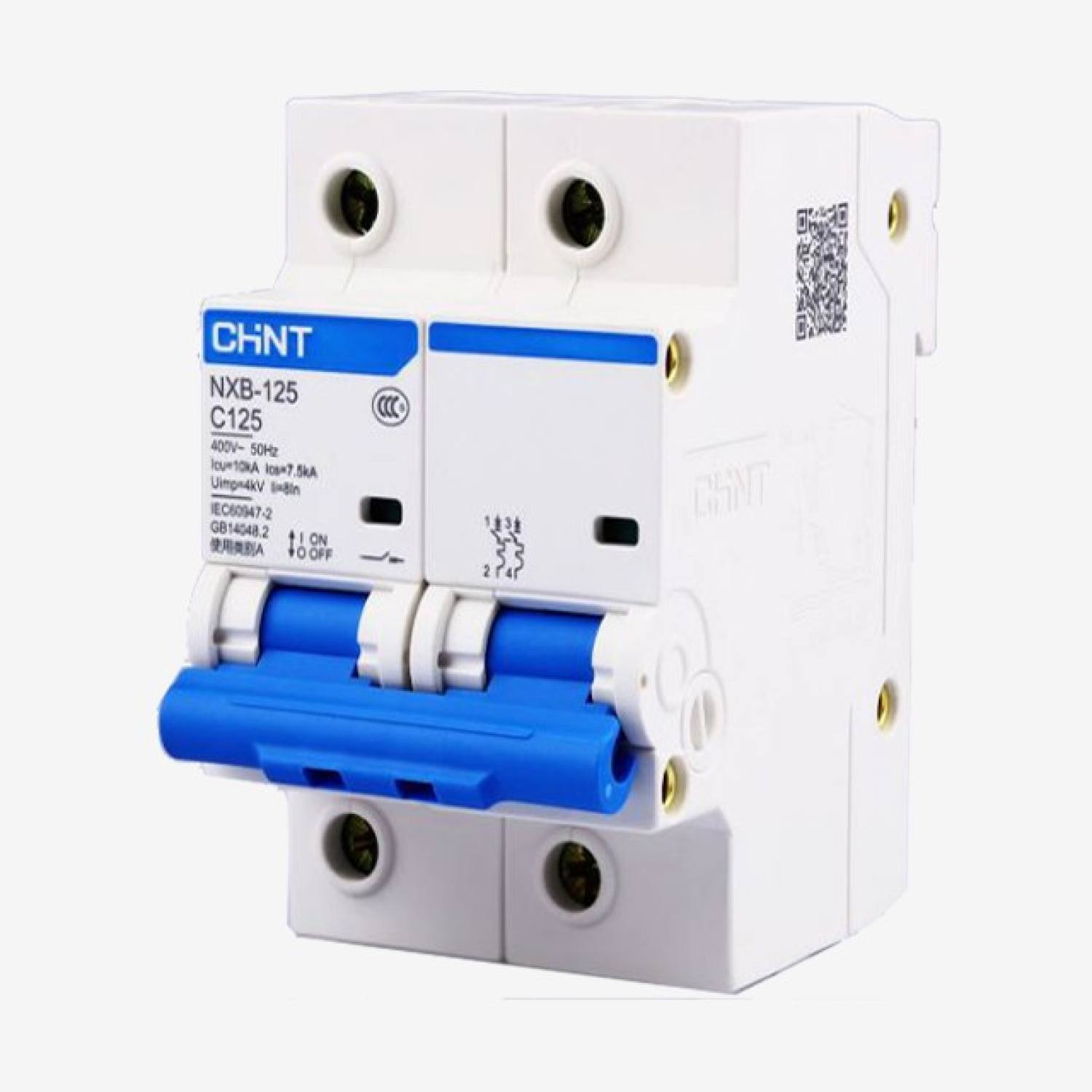 (CHINT) CB tép (MCB) NXB2-125 dòng cắt 10KA 2 cực