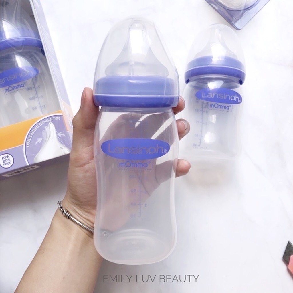 Bình sữa Lansioh Momma 160ml/240ml