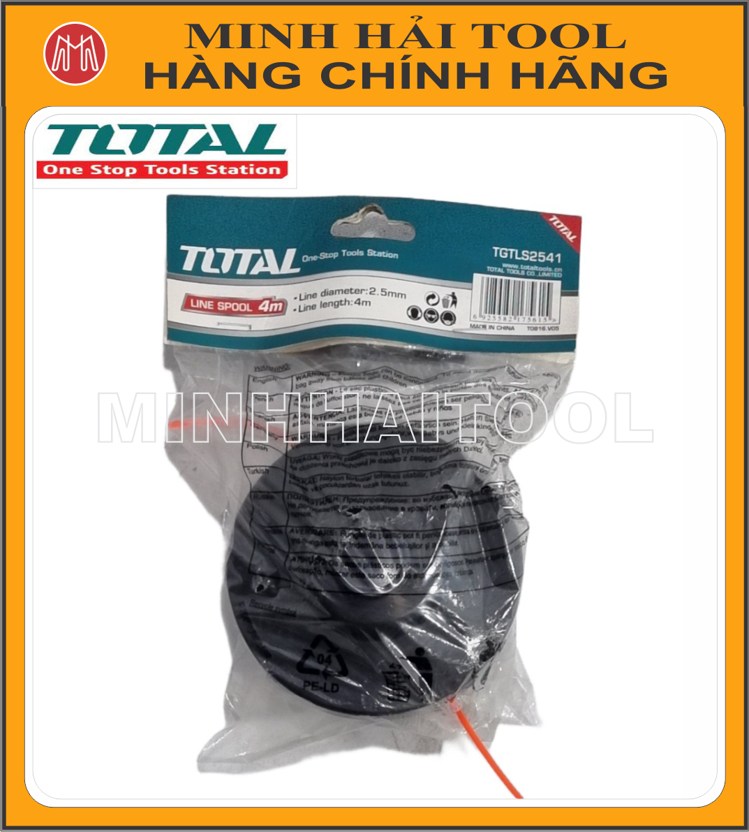 TOTAL - Đĩa cắt cỏ bằng cước (TGTLS251). Chiều dài dây 5m