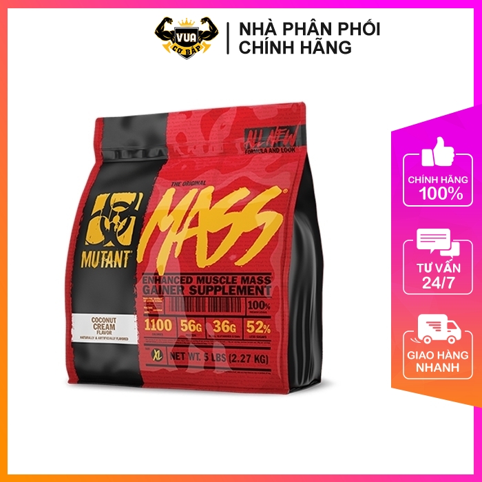 Sữa tăng cân mutant mass 5lbs – túi 2.27kg