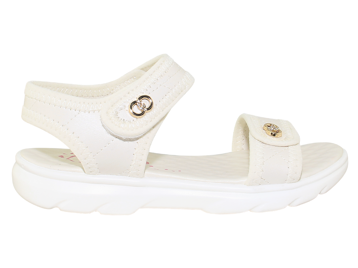 Sandal đế bằng bé gái Bita's SOB.290 (Hồng phấn + Kem + Tím)
