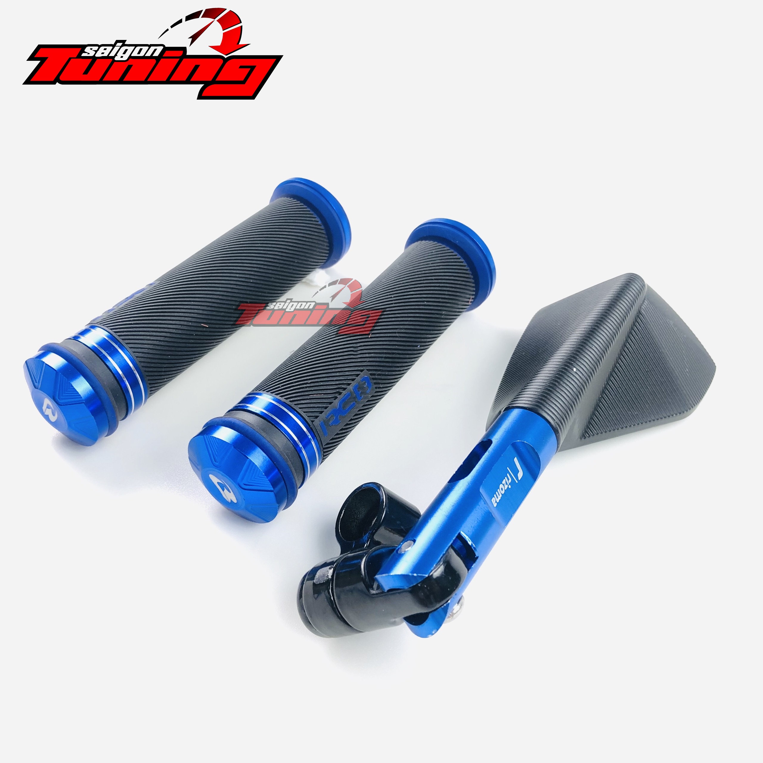 Combo 2: Bao tay RCB + gương - Màu xanh Blue
