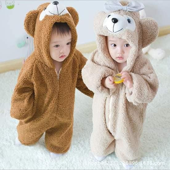 [loại1]BODY GẤU LÔNG ẤM ÁP CHO BÉ YÊU(6-18KG)