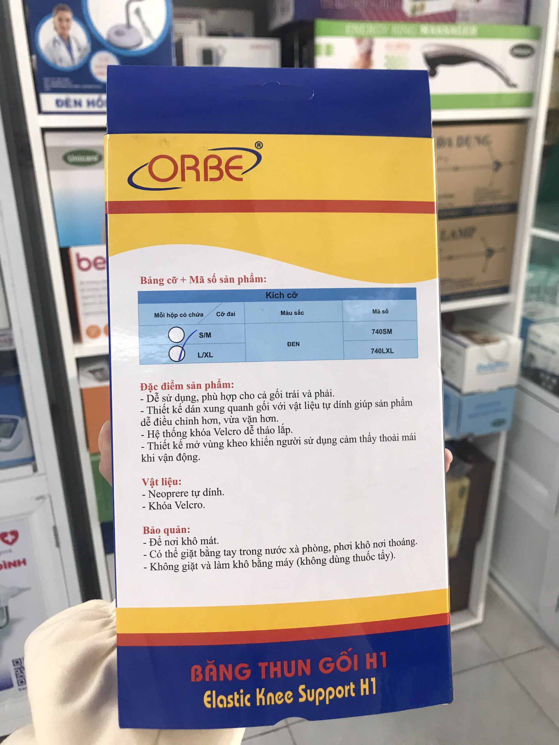 Băng thun gối Orbe H1