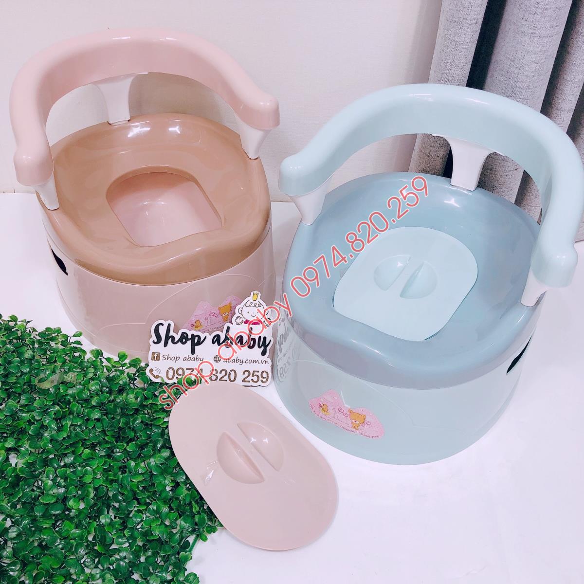 Bô Tập Đi Vệ Sinh Cho Bé. Bô Ngai Việt Nhật, Nhựa Cao Cấp, Có Thiết Kế Tựa Lưng Phía Sau Chịu Lực Tối Đa 20Kg