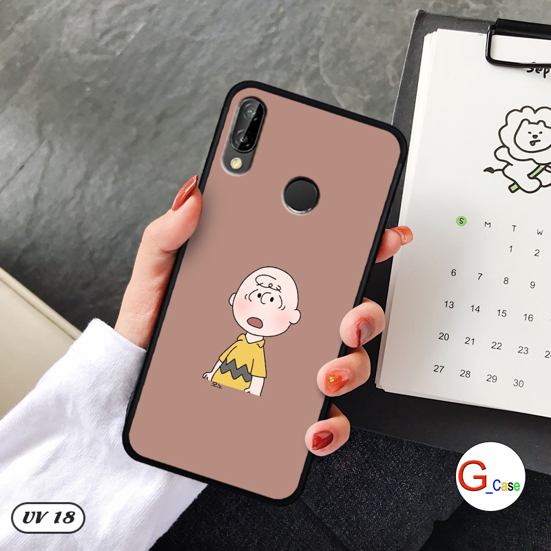 Ốp Huawei Nova 3e lưng nhám -ngộ nghĩnh