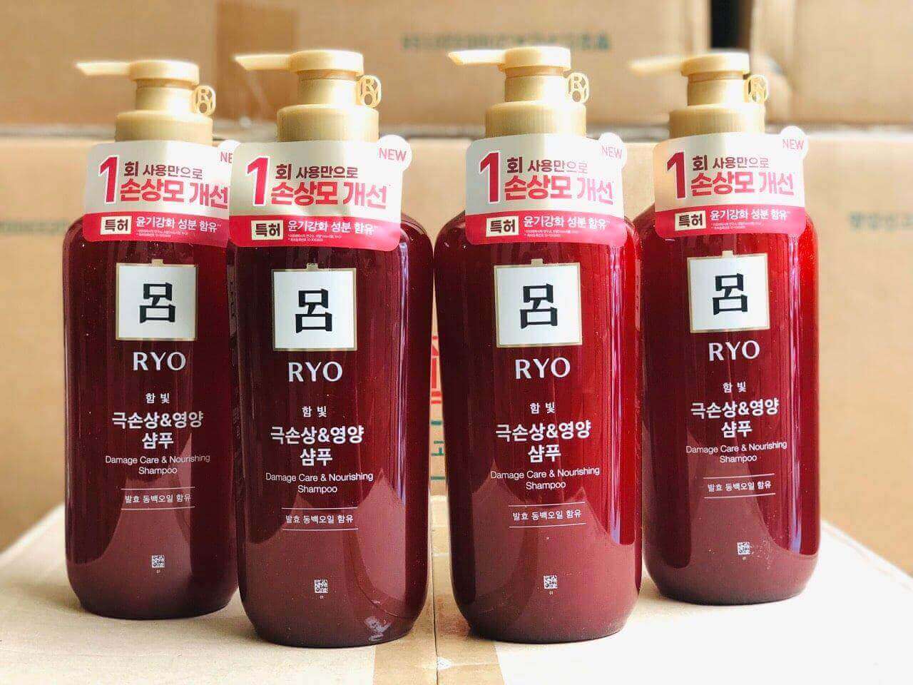 Bộ dầu gội Ryo đỏ, nâu, xanh 500ml