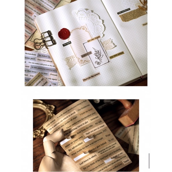 Sticker chữ sticker quote vintage ST060