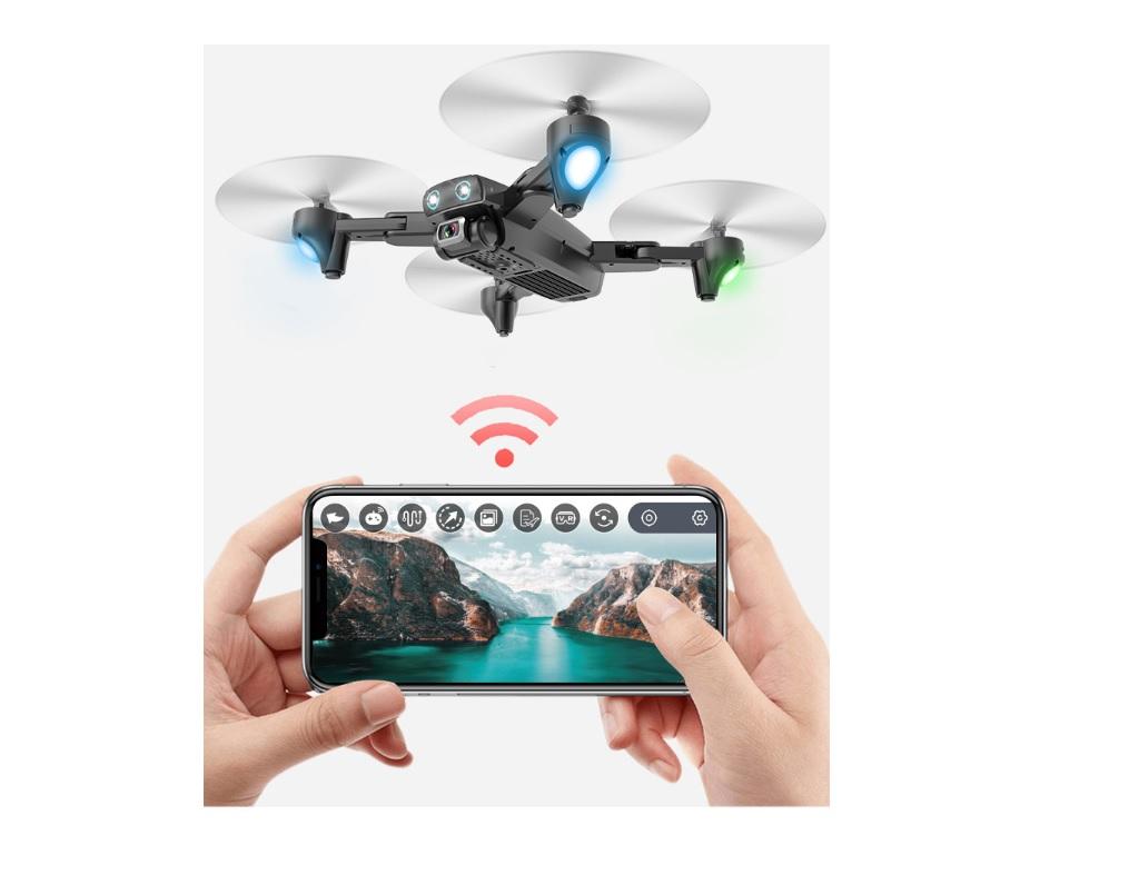 [HCM]Flycam 4K Wifi GPS S167 cao cấp đèn LED