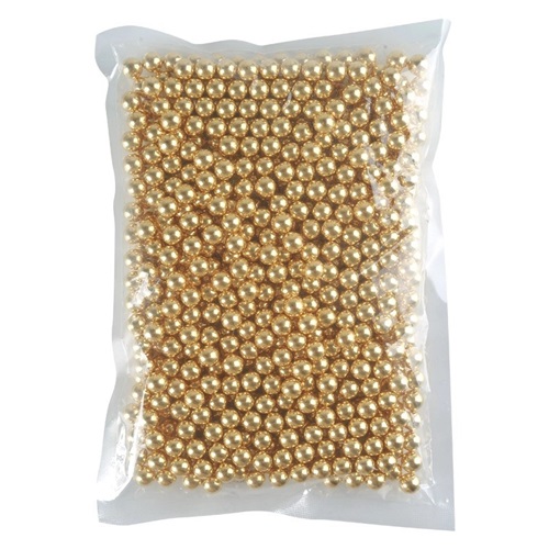 Bông đường bi vàng size trung (4mm) trang trí bánh