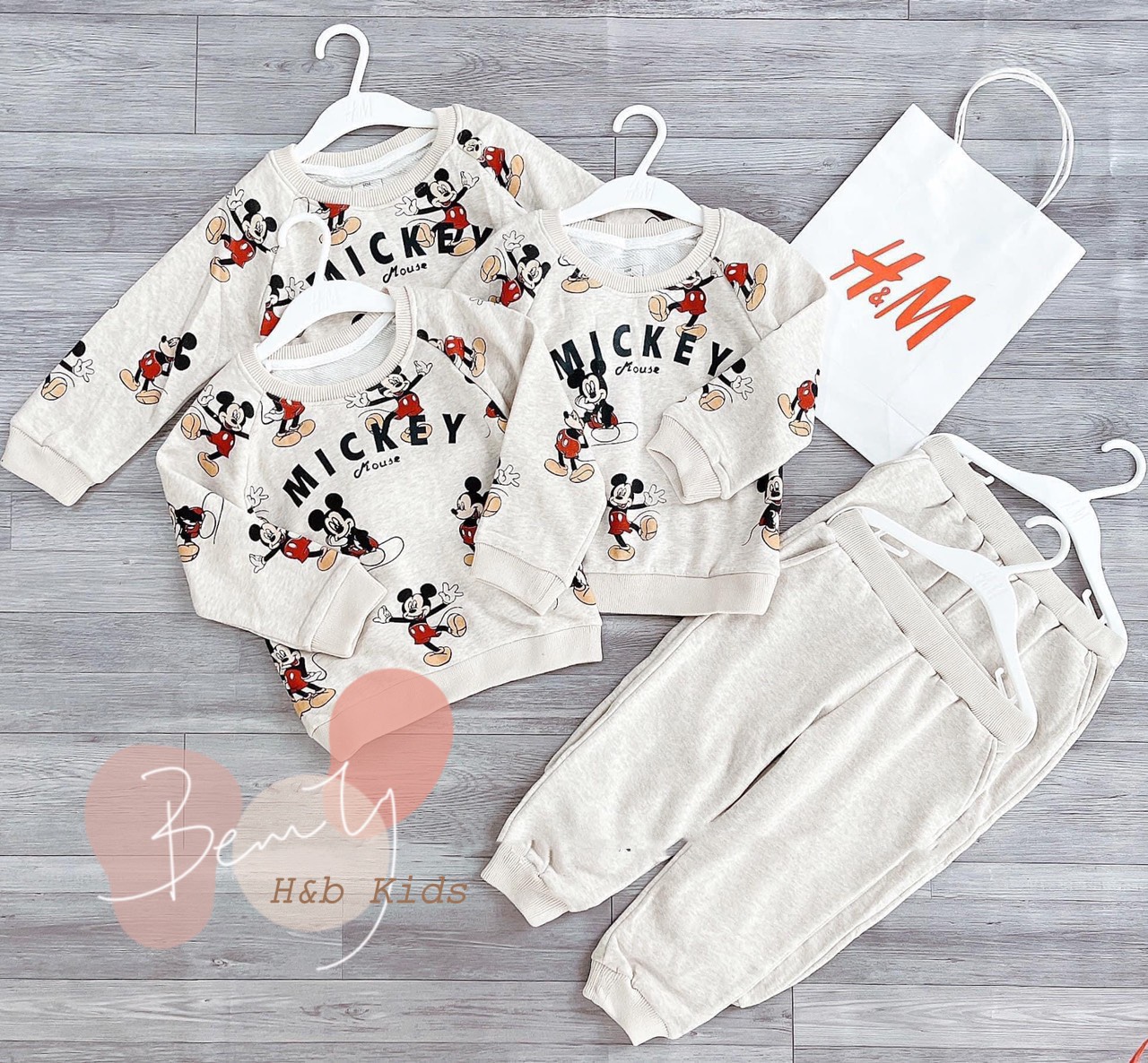 bộ mickey dài tay cho bé 8-20kg