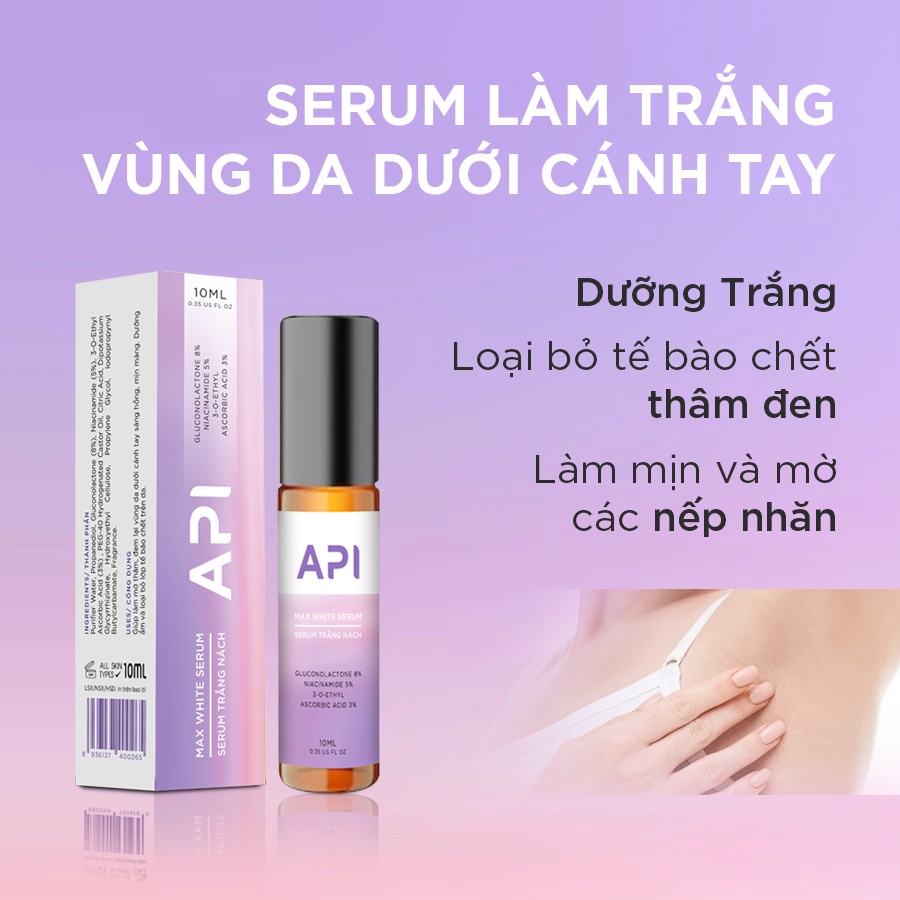 Lăn nách API Serum giảm thâm khử mùi nách API Mee Natural