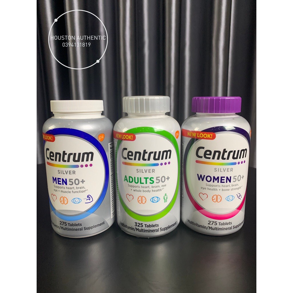 Viên uống Vitamin tổng hợp Centrum Newlock cho nam và nữ trên 50 tuổi