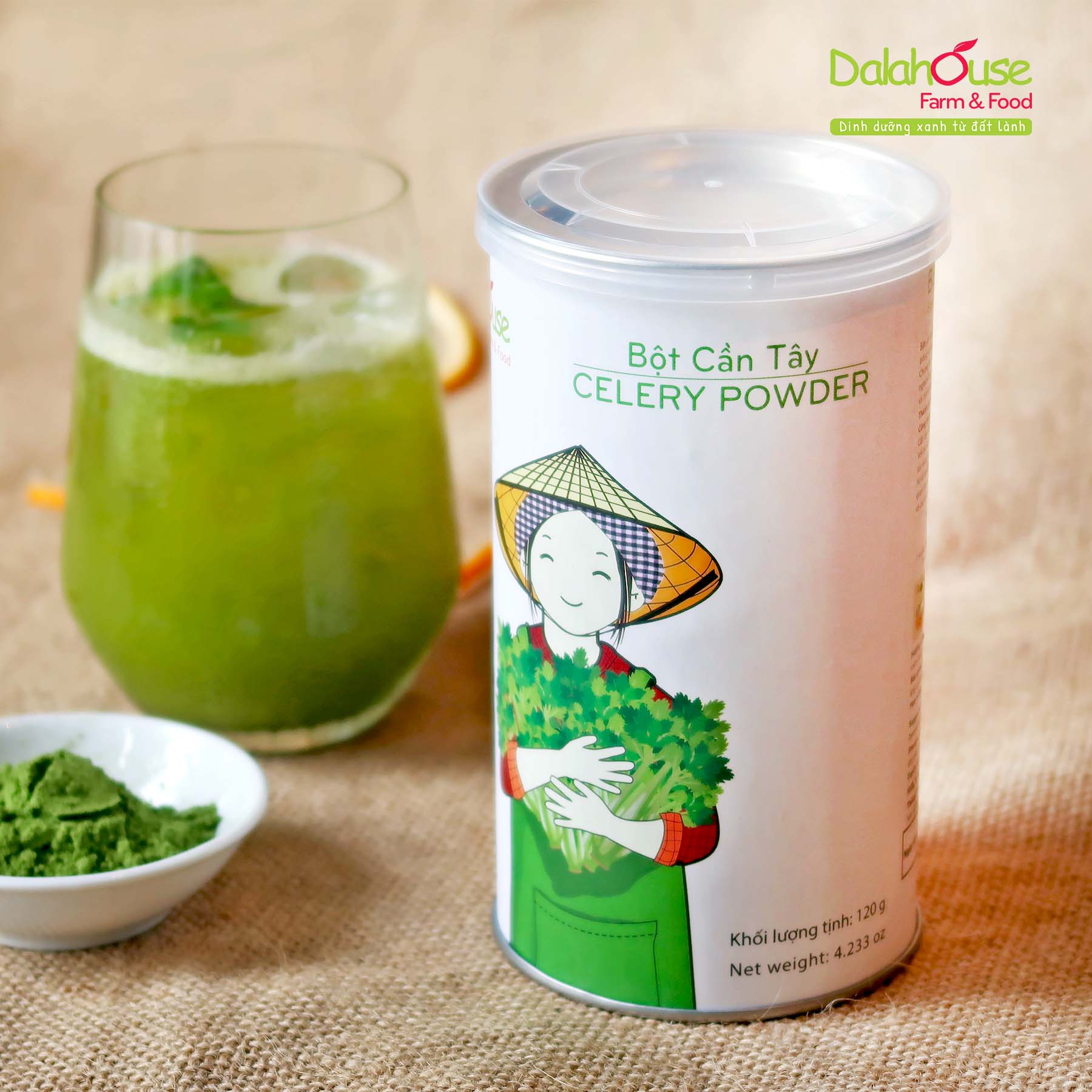 Bột cần tây sấy lạnh Dalahouse hộp 120g