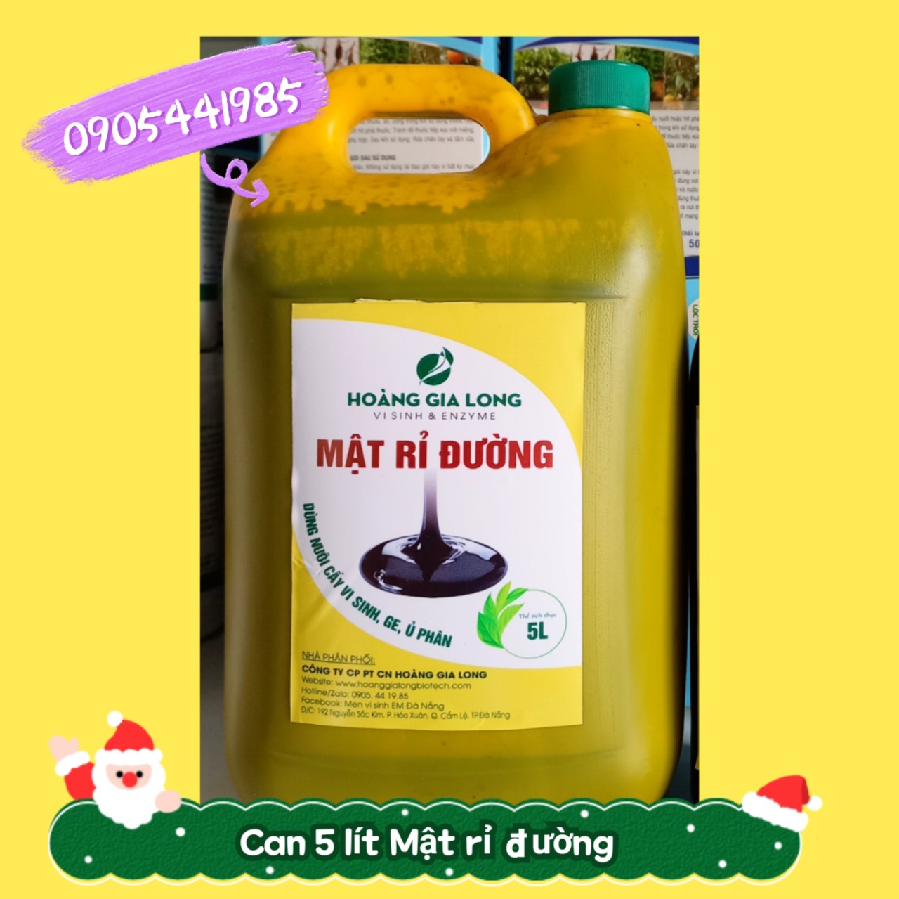 Mật rỉ đường nuôi cấy vi sinh (can 5 lít = 6.5kg)