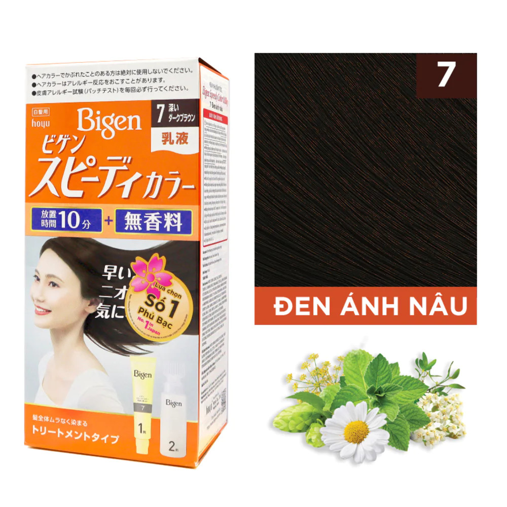 [HCM] Nhuộm Tóc Bigen Phủ Bạc Thảo Dược Đủ Màu Nhật Bản