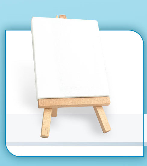 Toan Vẽ Tranh Canvas Mini Mont Marte 8x10cm (kèm giá đỡ )