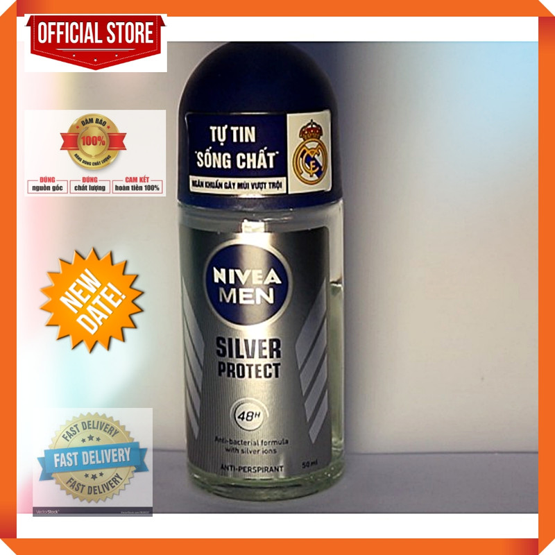 Lăn ngăn mùi nam nivea phân tử bạc, ngăn khuẩn gây mùi vượt trội 50ml