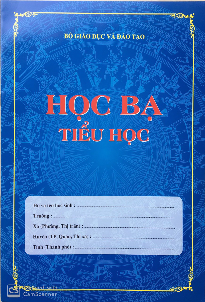 Học bạ tiểu học Thông tư 27 (Mẫu mới 2020)