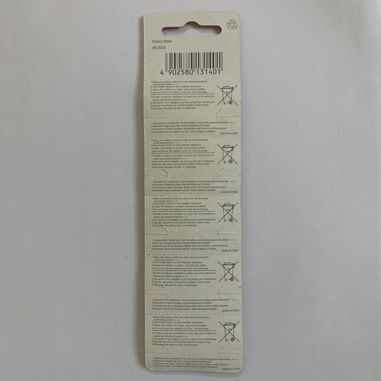 Vỉ 10 viên pin LR44 AG13 Maxell thay máy tính casio