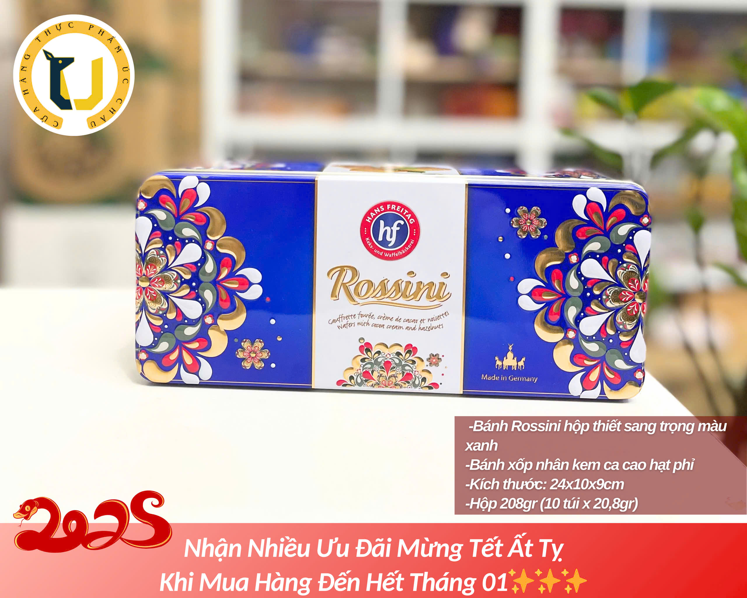 (HÀNG ÚC) Bánh xốp kem sữa và kem hạt dẻ KNOPPERS Milk Hazelnut Cream Wafers lốc 8 bánh rời