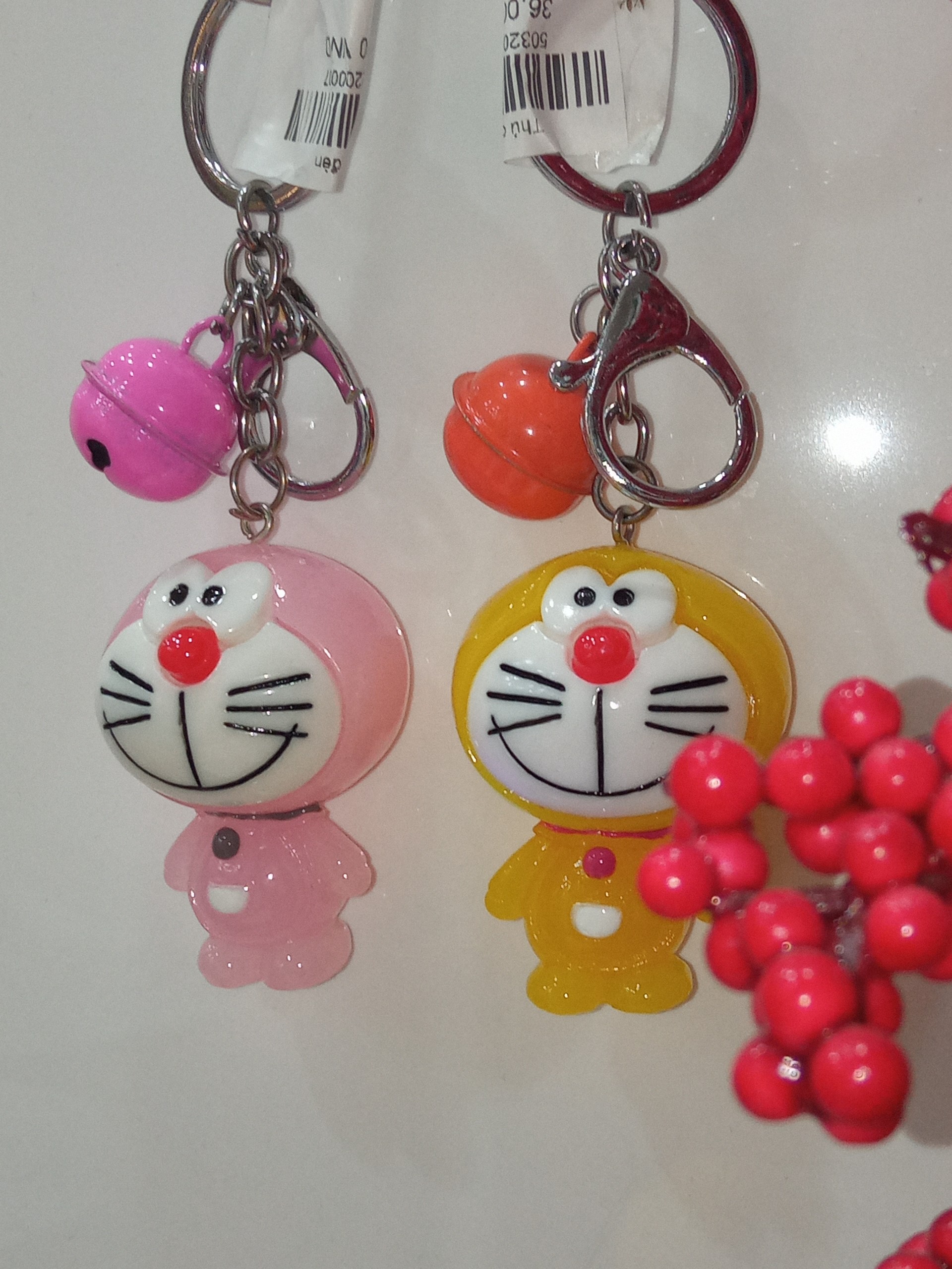 Móc khóa hình Doraemon có đèn nhấp nháy