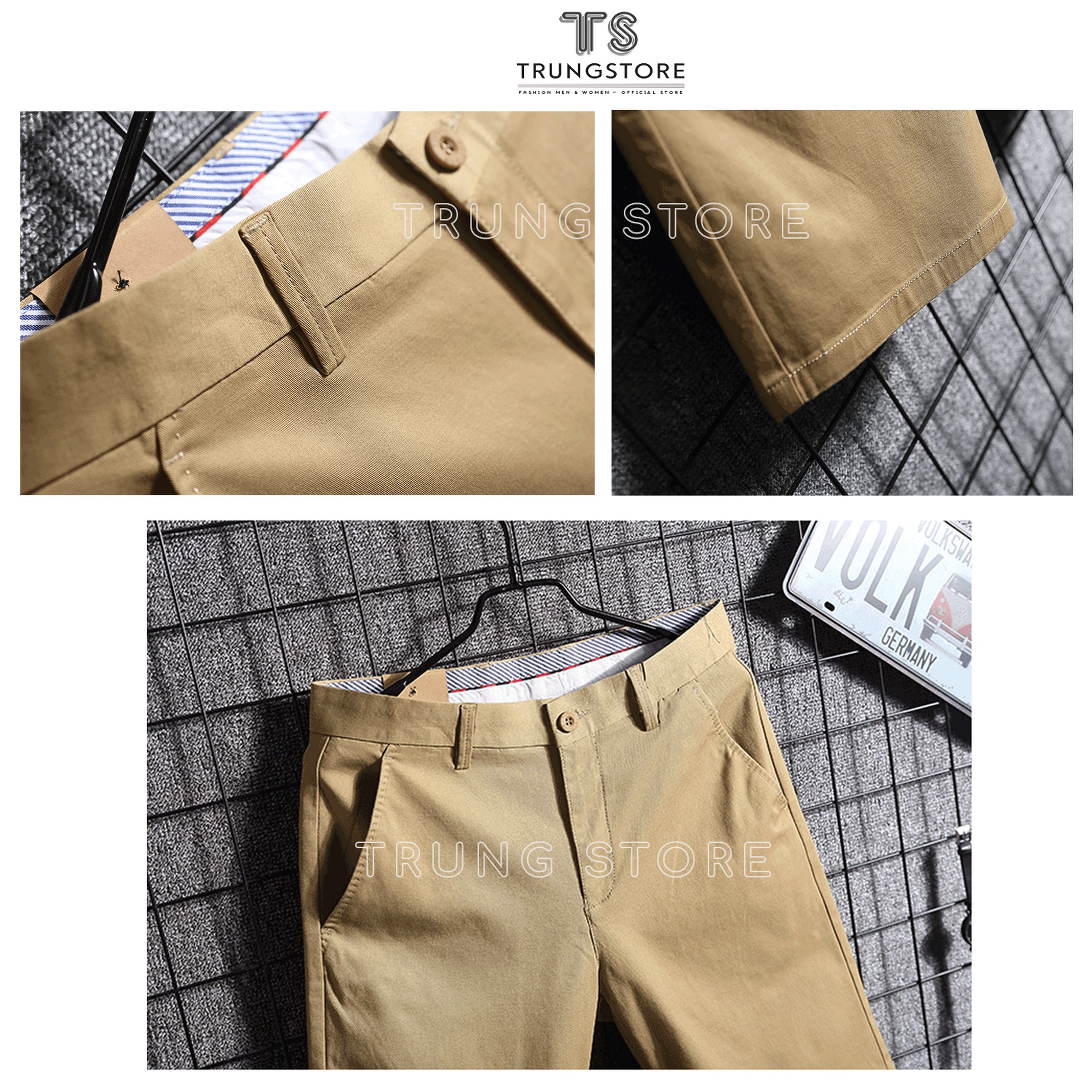 [FORM ÔM] QUẦN SHORT ÂU CO GIÃN VẢI COTTON 2  CHIỀU ĐỦ MÀU