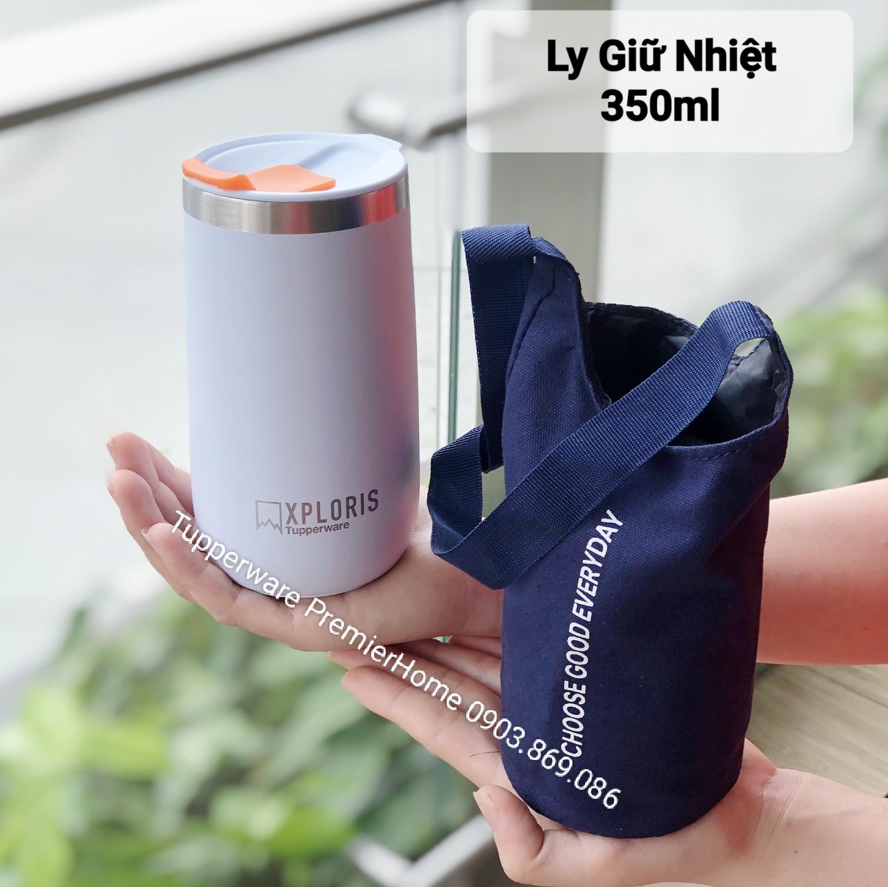 Ly Giữ Nhiệt Tupperware Xploris 350ml