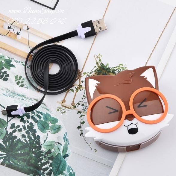 Máy rưả lens hồ ly có cổng usb, tặng kèm pin