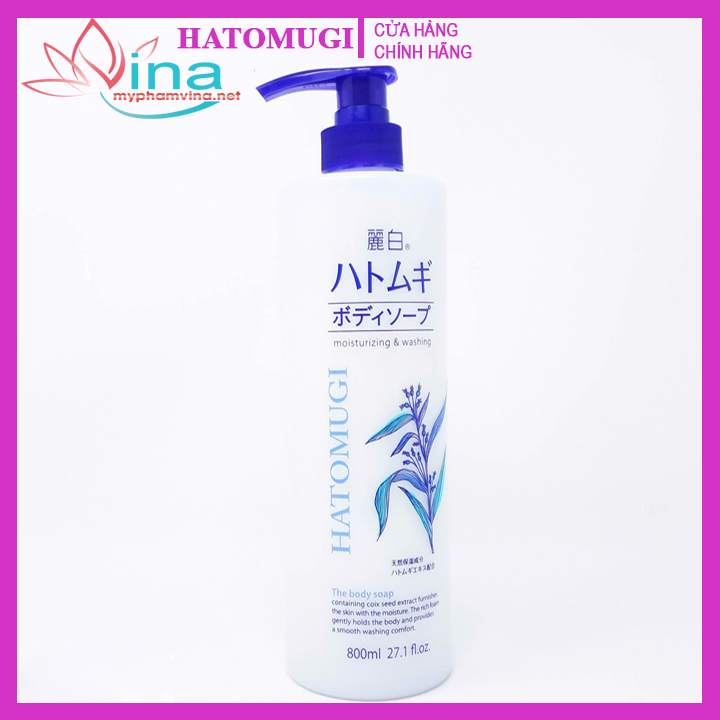SỮA TẮM DƯỠNG DA HATOMUGI MOISTURIZING WASHING 800ML