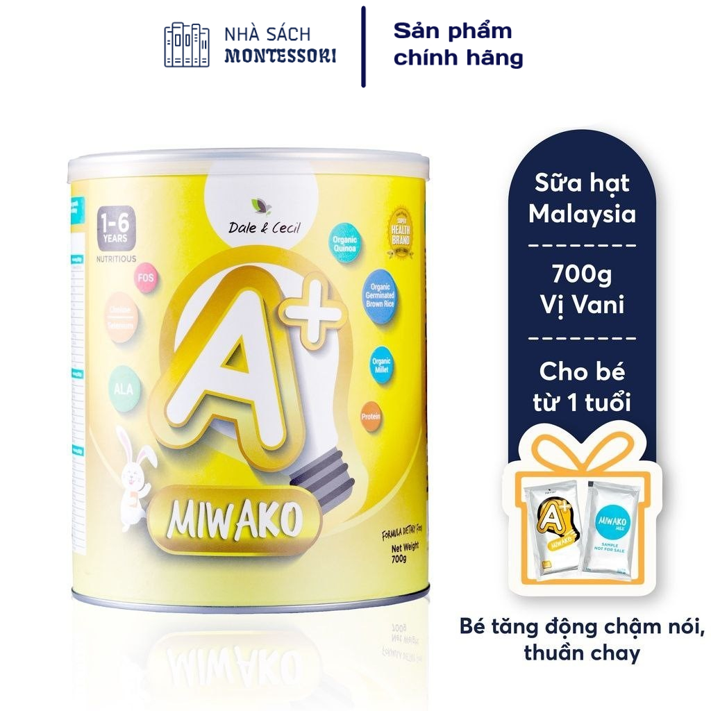 Sữa Miwako A+ Hộp 700g Vị Vani Nhập Khẩu Malaysia