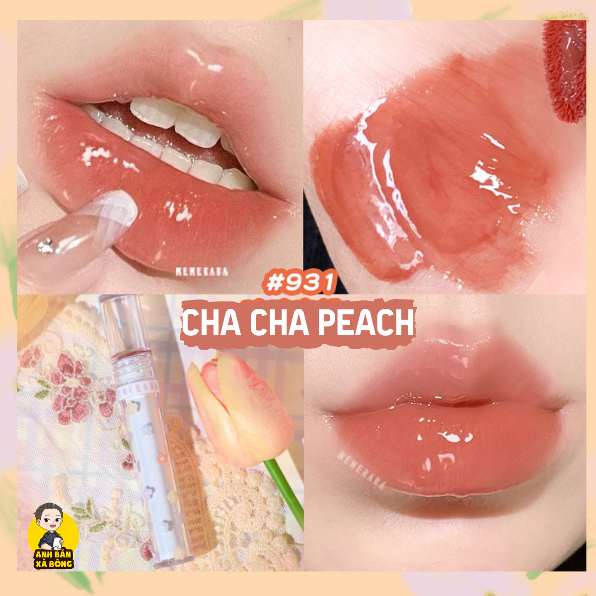 Son Bóng MEMERABA Blossom Refraction Lip Glaze MB093