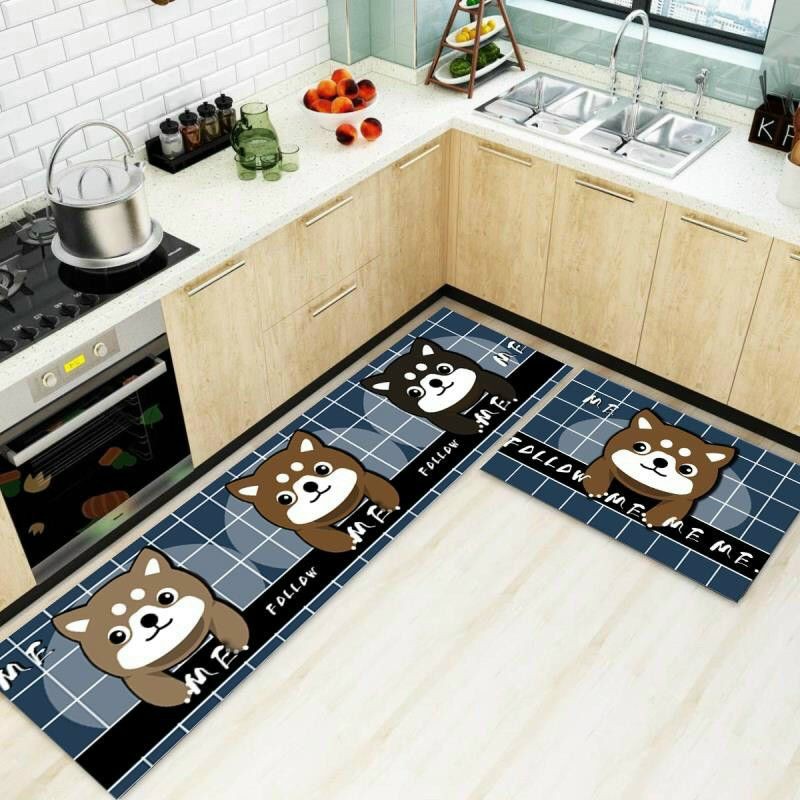 Bộ 2 Thảm Bếp Chống Trơn Trượt
