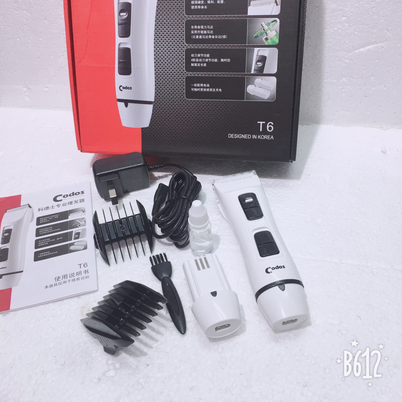 Tông Đơ Cắt Tóc Tại Nhà Codos T6 Cao Cấp
