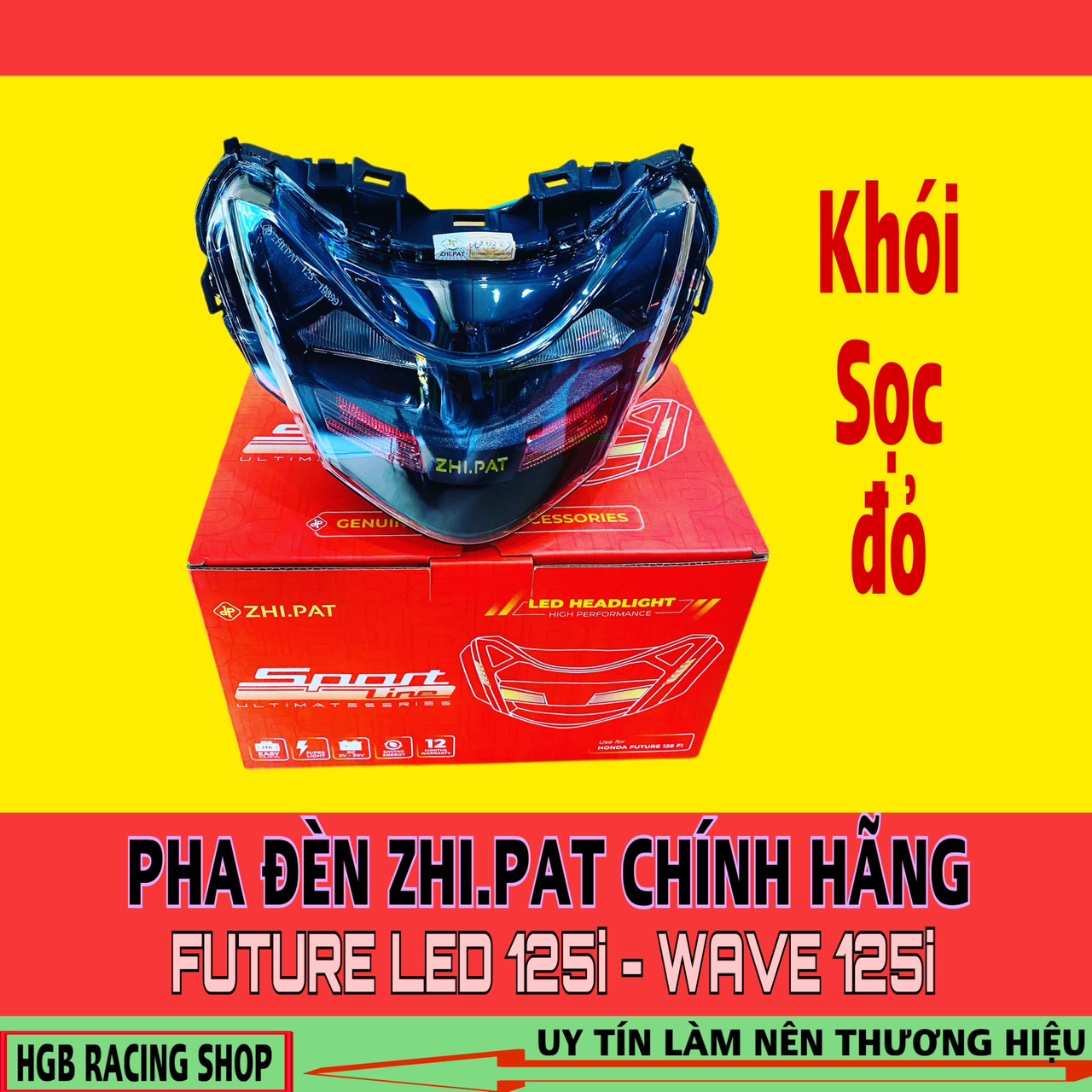 Pha đèn led 2 tầng ZINPAT dành cho FUTURE LED - WAVE 125i