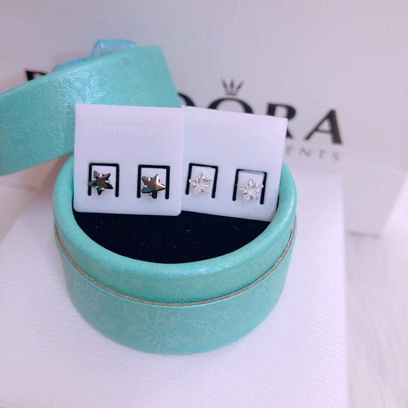 Bông Tai Nụ Ngôi Sao Bạc Ta Có 2 Màu Đen - Trắng  - TRANG SỨC BẠC TNJ CAM KẾT HÀNG CHUẨN ẢNH, CHẤT LƯỢNG TỐT, PHỤC VỤ TẬN TÌNH, CHU ĐÁO