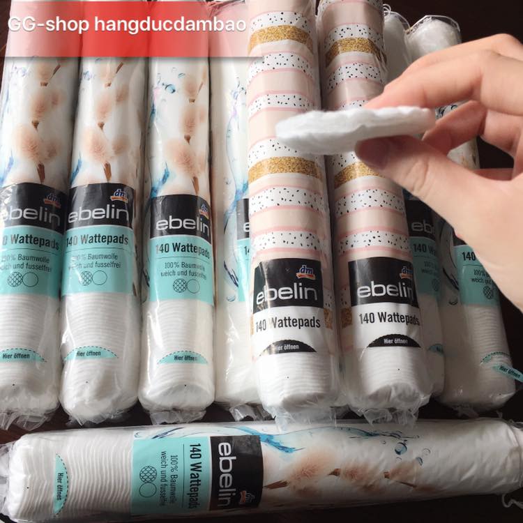 Bông Tẩy Trang Ebelin Wattepads, 140 Miếng.