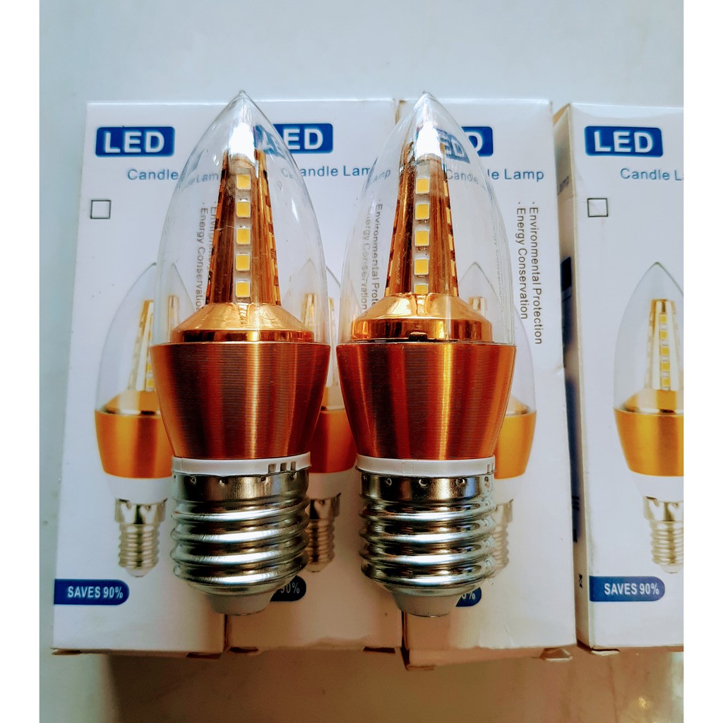 5W chili-shaped LED light bulb - yellow light (e27 tail) 10cm long